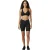 USA Pro Dames/Dames Wrap Front High Waist Fietsshort (Zwart)