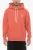 Geborstelde katoenen hoodie in oranje