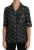 Dolce & Gabbana Dames Zwarte Gitaar & Trompet Print Zijde Blouse