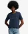 T-shirt met Ton-sur-ton Geborduurd Logo Blauw
