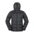 Mountain Warehouse Heren Stratus Dons Packbare Gewatteerde Jas met Kap (Zwart)