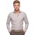 Overhemd R2 Amsterdam Modern Fit beige geruiten patroon