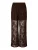 PIECES Broek ‘PCLOUISE’  bruin
