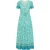 usha Maxi-jurk met bloemenprint Dames Turkoois Veelkleurig