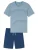 SCHIESSER Pyjama kort ‘ Casual Nightwear ‘  lichtblauw