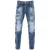 Dsquared2 Nette Biker Jean Paint Splash Versterkte Gescheurde Blue Jeans
