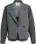 Yaya Geweven, losvallende blazer me Antraciet dames