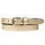 Petrol industries Plus Size metallic leren riem goudkleurig