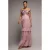Rok met volant en festons in breigoed dames Goddiva Bardot Maxi