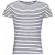 SOLS Heren Miles Gestreept T-Shirt met korte mouwen (Wit/Zwaar)