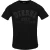 Diesel Heren T-shirt met Monotone Logo in reliëf (Zwarte Kaviaar)