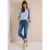 3/4 Slim Leg jeans in Slim Fit