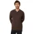 Threadbare Herenoverhemd van gebreid materiaal met normale pasvorm en knoopsluiting (Java Bruin)