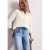Street One Dames Blouse met gespleten hals en Shiffley-patroon in Wit