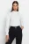 TRENDYOLMİLLA Dames Ecru Effen Lang Regular fit Blouses