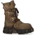 New Rock bruine leren gothic bikerlaarzen tot halverwege de kuit – M-373XL-C120