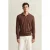 Gant polo lange mouw bruin