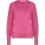 EsQualo Sweater R-neck Buttoned Sleeve Cuff Pink