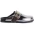 AllSaints Venus Shearling Mule Mirror Silver