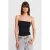 Strapless Slim-fit Jersey Blouse