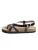 Bayton Sandalen met riem ‘Alambra’  zwart / zilver