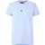 Tommy Hilfiger Dames-T-shirt met logo op de borst en ronde hals (Heideblauw)