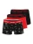 HUGO Boxershorts  rood / zwart / wit