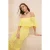 TRENDYOLMİLLA Dames Geel Ajour Maxi Kort Strandkleding Recht Jurken