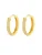 Hey Happiness Oorbellen ‘Clear Duo’  goud