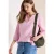 Cecil Dames 3/4-mouwen blouse van mousseline in Roze