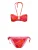 ONLY Bikini ‘ONLJULIETTA-MARSEILLE’  mandarijn / fuchsia / bloedrood