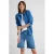 Anytime denim blouse met lange mouwen blauw