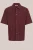 WE Fashion – Heren relaxed fit overhemd met structuur – Relaxed Fit – Bordeauxrood – Katoen –