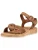 Paul Green Sandalen met riem  bruin