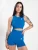 Gorilla Wear Top ‘Olivia’  blauw / wit