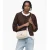 Marc Jacobs leren schoudertas The Slim Dual Chain ecru
