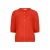 Esqualo gebreid vest met hartjes rood