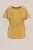 WE Fashion – Dames T-shirt met print – Regular fit – Okergeel – Katoen –