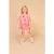 Stains&Stories casual short roze met textuur