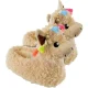 Kids Zachte Pluche 3D Llama Hoofd Sloffen