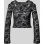 Only Slim Slim-fit shirt met lange mouwen in kantlook met mesh-look model ‘NIKKA’