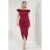 Trendyol Curve Dames Bordeaux Effen Maxi Mouwloos Stijlvol/Avond A-lijn Grote maten Jurk