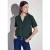 Street One Dames Blouse in effen kleur in Groen
