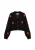 MYMO Gebreid vest ‘Young Fashion’  donkergroen / rood / zwart