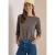 Shirt met lange mouwen, boothals en strepen