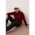 TRENDYOL MAN Heren Bordeaux Effen Lang Regular fit Sweatshirts