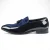 Herenschoenen in marineblauw met fluwelen kwastjes en formele lakschoenen