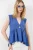 V-hals Knoploze Mouwloze Blouse