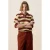 Sissy-Boy high waist wide leg jeans donkerrood