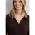 Street One Dames Jersey poloshirt met korte mouwen in Bruin